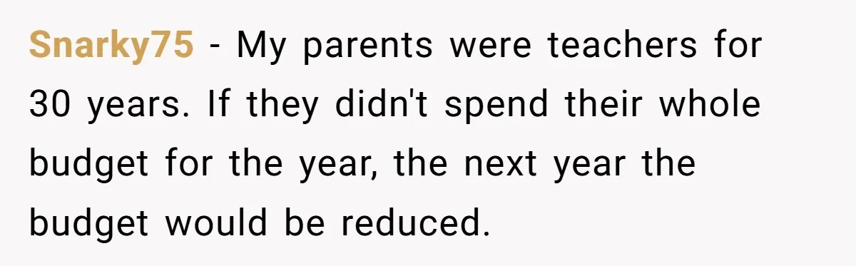 When The Boss Said £40 Was The Limit, Consultant Bought Meals For The Homeless To Make Sure He Hit It Snarky75 − My parents were teachers for 30 years. If they didn't spend their whole budget for the year, the next year the budget would be reduced.