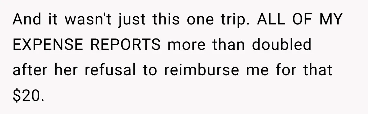 When The Boss Said £40 Was The Limit, Consultant Bought Meals For The Homeless To Make Sure He Hit It And it wasn't just this one trip. ALL OF MY EXPENSE REPORTS more than doubled after her refusal to reimburse me for that $20.