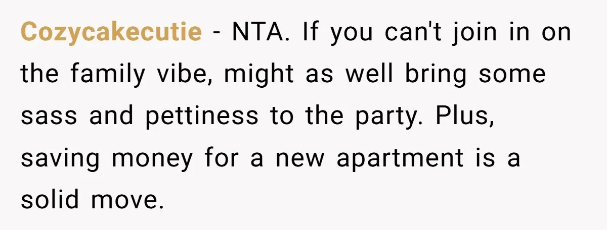 Wife Endured Years Of Cruel In-Laws Then Replaced Luxury Gifts With Dollar-Store Revenge Before Divorce Cozycakecutie − NTA. If you can't join in on the family vibe, might as well bring some sass and pettiness to the party. Plus, saving money for a new apartment...