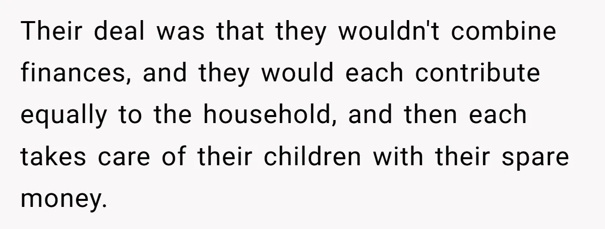 Stepdaughter Wants Help Buying a £500k Home - But Her Stepsister Refuses After Remembering the Past Their deal was that they wouldn't combine finances, and they would each contribute equally to the household, and then each takes care of their children with their spare money.