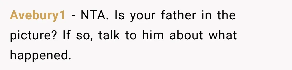 Stepdad Mocks Teen With Fake Car Gift, Freaks Out When Teen Fires Back Avebury1 − NTA. Is your father in the picture? If so, talk to him about what happened.