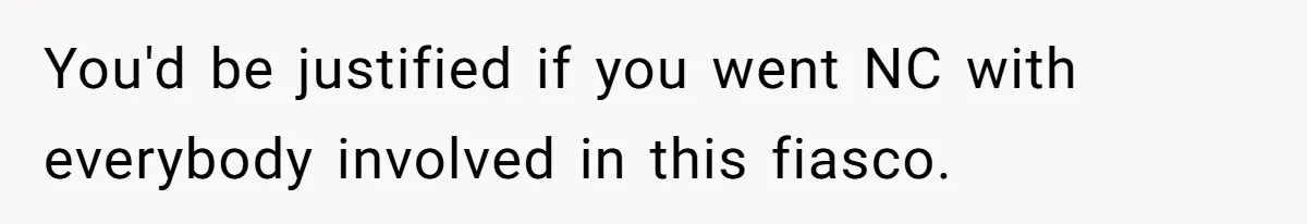 Woman Leaves Wedding Early After Being Humiliated By Couple’s Arbitrary Rules You'd be justified if you went NC with everybody involved in this fiasco.