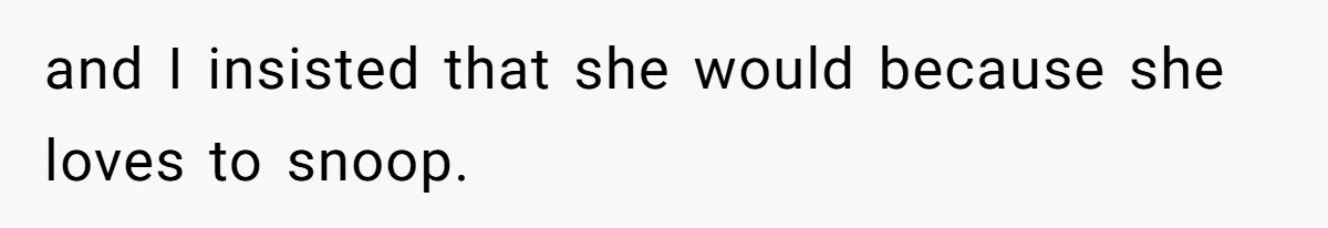 MIL Tried To Snoop In DIL's Bedroom, So DIL Used Glitter To Catch Her Trying To Snoop and I insisted that she would because she loves to snoop.