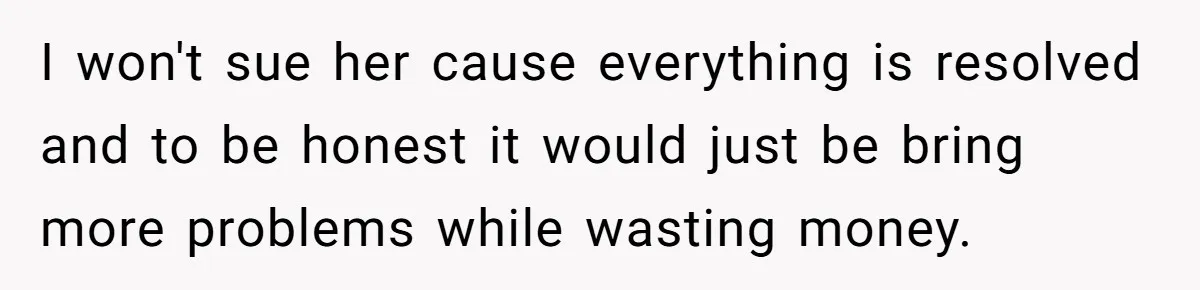 Man Accused Of S**ual Assault After Saving Coworker’s Life, Is He Wrong For Treating Her Differently Now? I won't sue her cause everything is resolved and to be honest it would just be bring more problems while wasting money.
