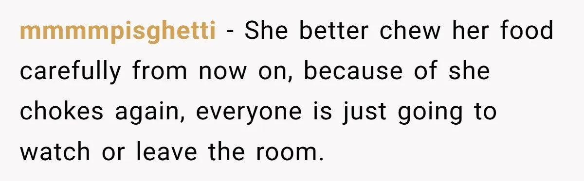 Man Accused Of S**ual Assault After Saving Coworker’s Life, Is He Wrong For Treating Her Differently Now? mmmmpisghetti − She better chew her food carefully from now on, because of she chokes again, everyone is just going to watch or leave the room.