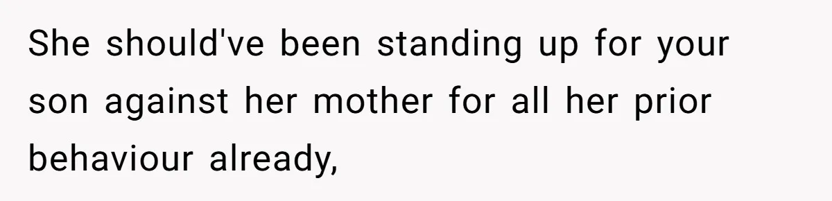 He Banned His Future MIL After She Stole His Son’s Journal, and Now the Entire Family Wants the Wedding Cancelled She should've been standing up for your son against her mother for all her prior behaviour already,