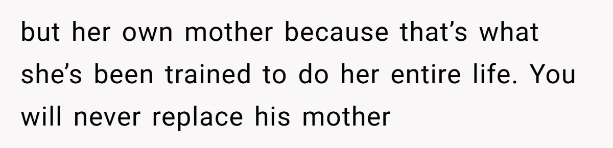 He Banned His Future MIL After She Stole His Son’s Journal, and Now the Entire Family Wants the Wedding Cancelled but her own mother because that’s what she’s been trained to do her entire life. You will never replace his mother