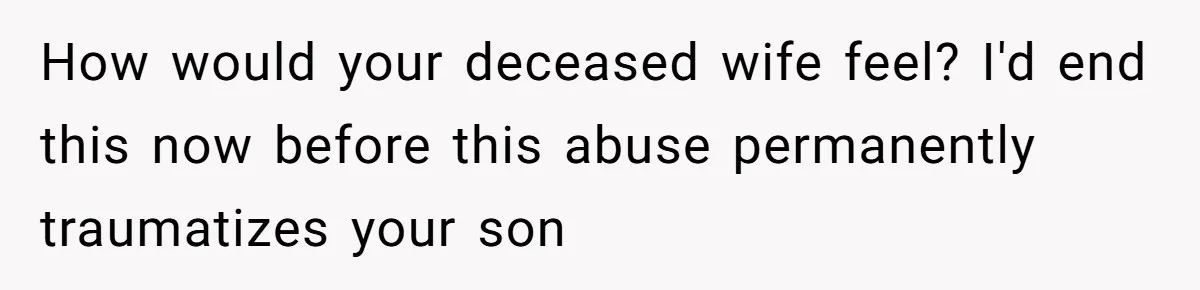 He Banned His Future MIL After She Stole His Son’s Journal, and Now the Entire Family Wants the Wedding Cancelled How would your deceased wife feel? I'd end this now before this abuse permanently traumatizes your son