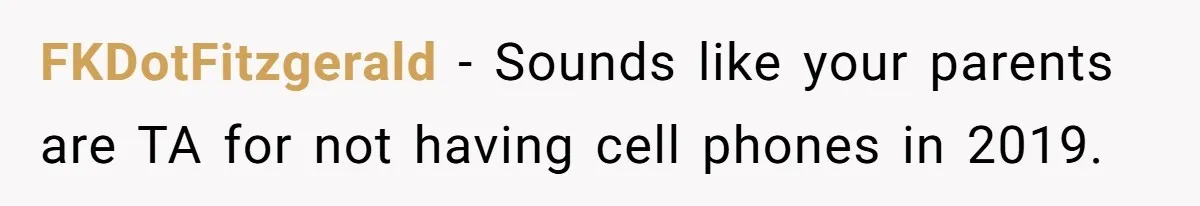She Started the Wedding Without Her Parents - Now They’re Furious They Missed the Ceremony FKDotFitzgerald − Sounds like your parents are TA for not having cell phones in 2019.