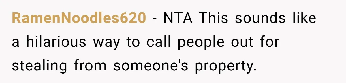 He Built a Pun Filled Garden "Wall of Shame" and Now the Whole Neighborhood Is Mad RamenNoodles620 − NTA This sounds like a hilarious way to call people out for stealing from someone's property.