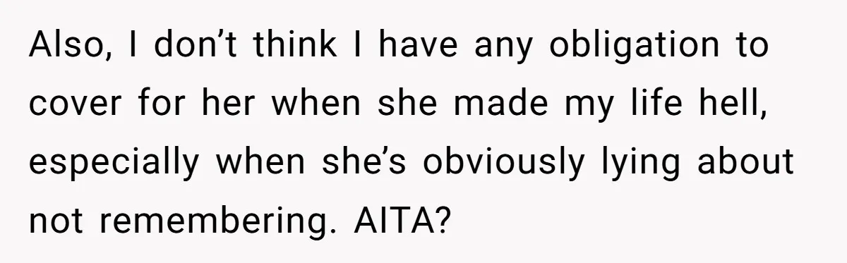 Sister Exposes Brother's Fiancée As Former High School Bully During Festive Family Engagement Party Also, I don’t think I have any obligation to cover for her when she made my life hell, especially when she’s obviously lying about not remembering. AITA?
