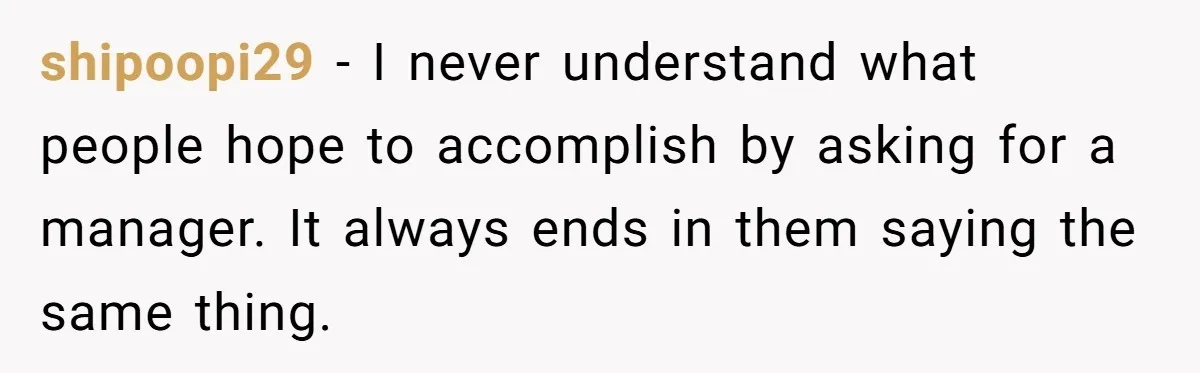 Airport Manager Reassigns Entitled Passenger's Seat To Disabled Traveler After Mask Tantrum Escalates shipoopi29 − I never understand what people hope to accomplish by asking for a manager. It always ends in them saying the same thing.