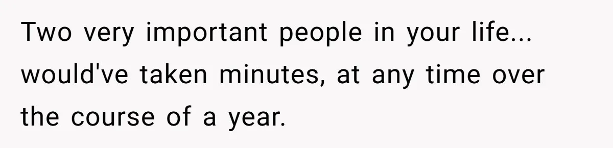 Woman Lets Her Cousin Get Engaged To Her 'Summer Camp Fling', Now She’s Being Blamed For Not Telling Her Two very important people in your life... would've taken minutes, at any time over the course of a year.