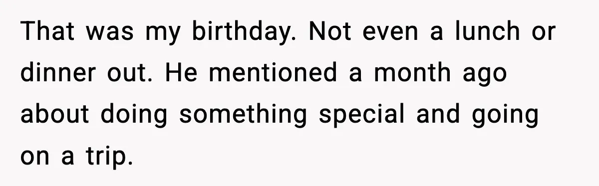 Husband Shocks Wife by Gifting a Vacuum for Her 50th Birthday That was my birthday. Not even a lunch or dinner out. He mentioned a month ago about doing something special and going on a trip.