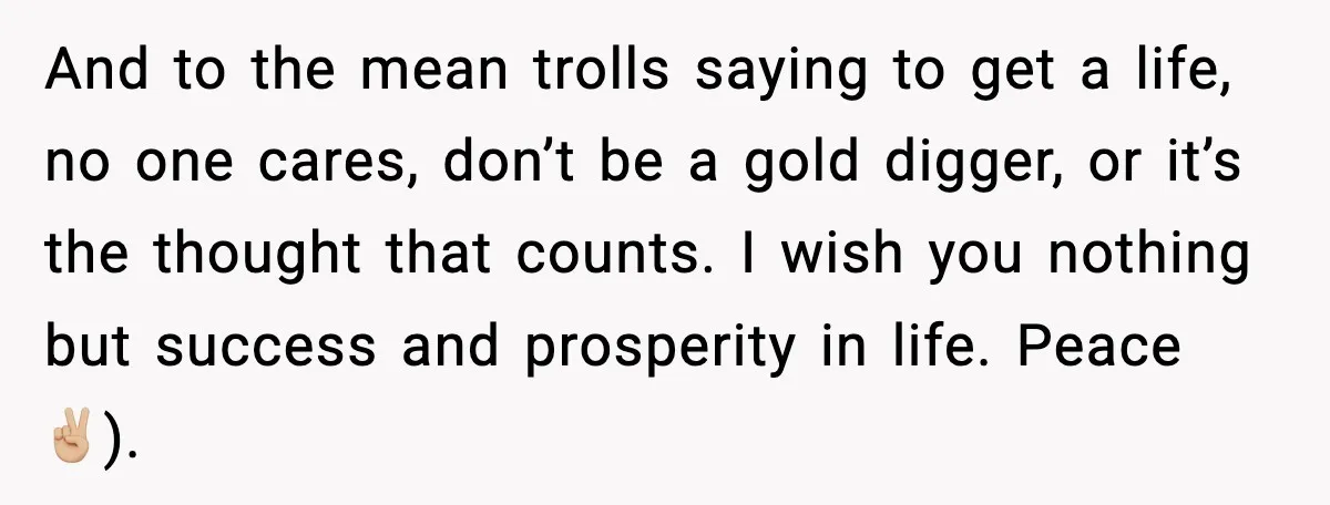 Husband Shocks Wife by Gifting a Vacuum for Her 50th Birthday And to the mean trolls saying to get a life, no one cares, don’t be a gold digger, or it’s the thought that counts. I wish you nothing but success...