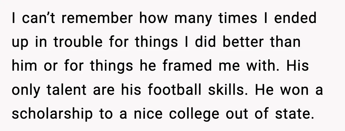 When Parents Cheer Only for Their ‘Golden’ Son, Daughter Says ‘Bye’ at Her Wedding I can’t remember how many times I ended up in trouble for things I did better than him or for things he framed me with. His only talent are his...