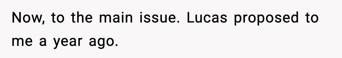 When Parents Cheer Only for Their ‘Golden’ Son, Daughter Says ‘Bye’ at Her Wedding Now, to the main issue. Lucas proposed to me a year ago.