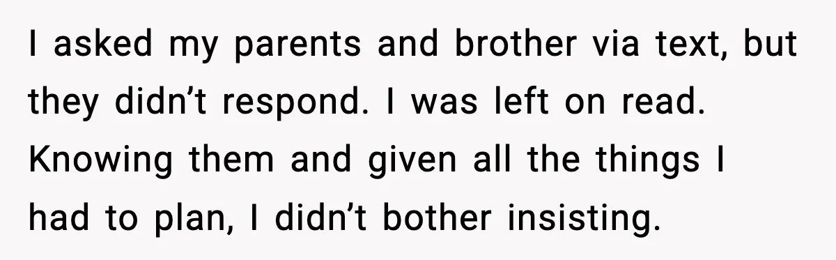 When Parents Cheer Only for Their ‘Golden’ Son, Daughter Says ‘Bye’ at Her Wedding I asked my parents and brother via text, but they didn’t respond. I was left on read. Knowing them and given all the things I had to plan, I didn’t...