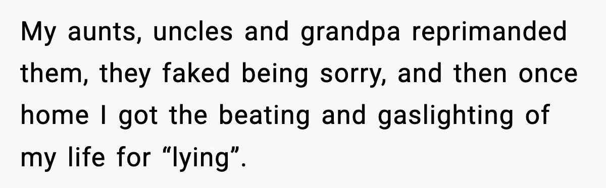 When Parents Cheer Only for Their ‘Golden’ Son, Daughter Says ‘Bye’ at Her Wedding My aunts, uncles and grandpa reprimanded them, they faked being sorry, and then once home I got the beating and gaslighting of my life for “lying”.