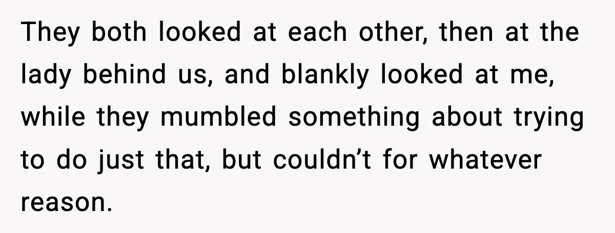 Woman Refuses To Give Up Her Husband’s Plane Seat And Creates Mid-Air Drama They both looked at each other, then at the lady behind us, and blankly looked at me, while they mumbled something about trying to do just that, but couldn’t for...