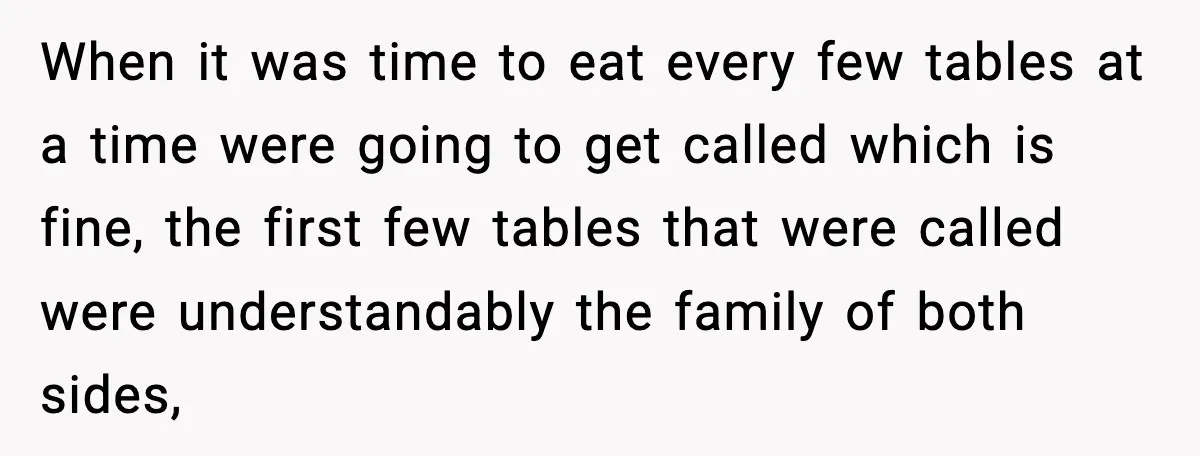 Hungry Wedding Guest Orders Pizza When In Laws Eat All The Food When it was time to eat every few tables at a time were going to get called which is fine, the first few tables that were called were understandably the...