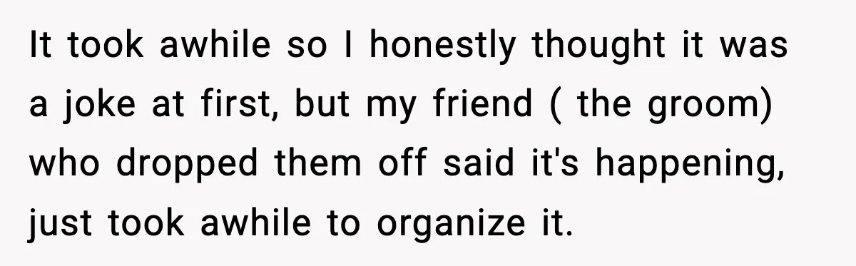 Hungry Wedding Guest Orders Pizza When In Laws Eat All The Food It took awhile so I honestly thought it was a joke at first, but my friend ( the groom) who dropped them off said it's happening, just took awhile to...