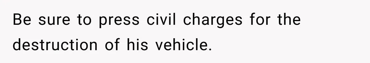 Bryce’s Parents Call Out Ex-Girlfriend After She Smashes His Christmas Car Be sure to press civil charges for the destruction of his vehicle.