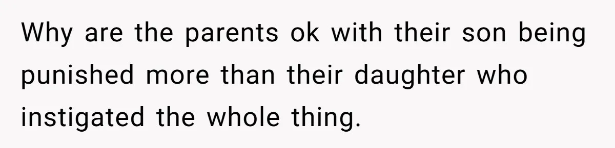Bryce’s Parents Call Out Ex-Girlfriend After She Smashes His Christmas Car Why are the parents ok with their son being punished more than their daughter who instigated the whole thing.