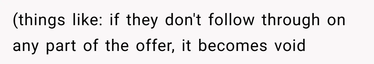 Bryce’s Parents Call Out Ex-Girlfriend After She Smashes His Christmas Car (things like: if they don't follow through on any part of the offer, it becomes void