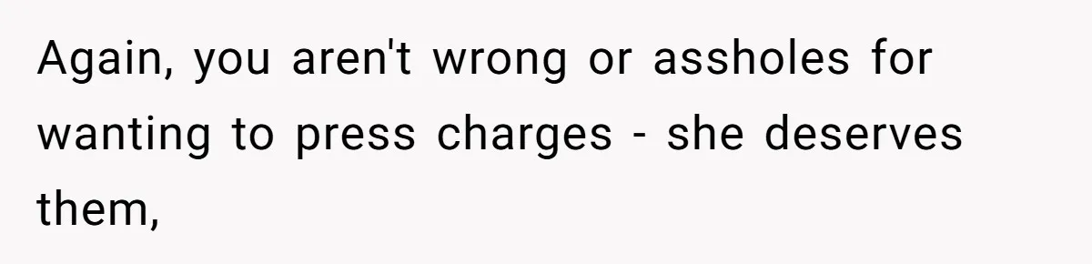 Bryce’s Parents Call Out Ex-Girlfriend After She Smashes His Christmas Car Again, you aren't wrong or assholes for wanting to press charges - she deserves them,