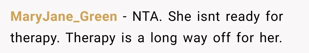 Bryce’s Parents Call Out Ex-Girlfriend After She Smashes His Christmas Car MaryJane_Green − NTA. She isnt ready for therapy. Therapy is a long way off for her.