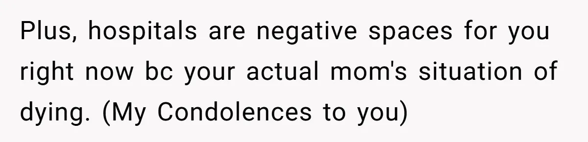 Stepdaughter Refuses To Help With Disabled Stepsister, Says It’s Not Her Problem – Is She A Jerk? Plus, hospitals are negative spaces for you right now bc your actual mom's situation of dying. (My Condolences to you)