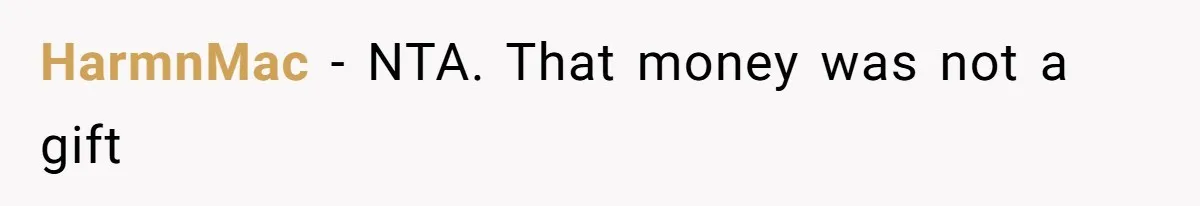 Couple Returns Wedding Gifts After Family Tries Turning Their Ceremony Into A Circus HarmnMac − NTA. That money was not a gift