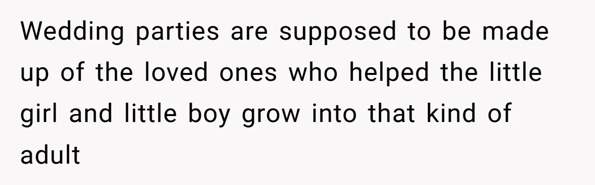 Couple Returns Wedding Gifts After Family Tries Turning Their Ceremony Into A Circus Wedding parties are supposed to be made up of the loved ones who helped the little girl and little boy grow into that kind of adult