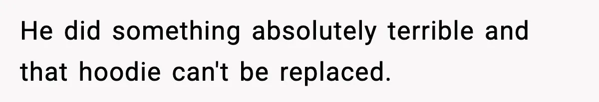 Dad Cancels Son’s Birthday After Cruel Attack On Grieving Stepbrother He did something absolutely terrible and that hoodie can't be replaced.
