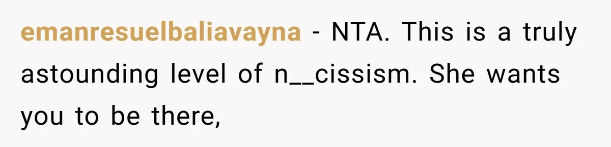 Sister Forces Family to Write 250-Word Essays to Attend Her Wedding - But One Guest Refuses to Grovel emanresuelbaliavayna − NTA. This is a truly astounding level of n__cissism. She wants you to be there,