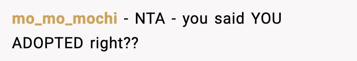 Woman Refuses To Let Newly Freed Sister See Her Kids, Family Calls Her “Cruel” mo_mo_mochi − NTA - you said YOU ADOPTED right??