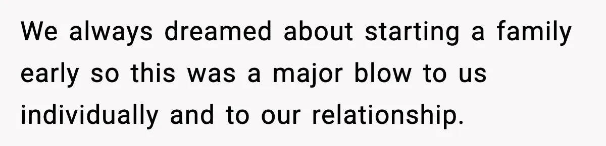 Woman Confronts Family After Discovering Ex And Sister Expecting A Baby We always dreamed about starting a family early so this was a major blow to us individually and to our relationship.