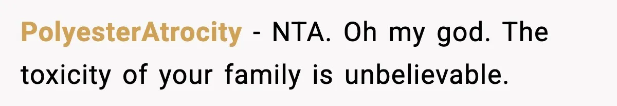 Woman Confronts Family After Discovering Ex And Sister Expecting A Baby PolyesterAtrocity − NTA. Oh my god. The toxicity of your family is unbelievable.