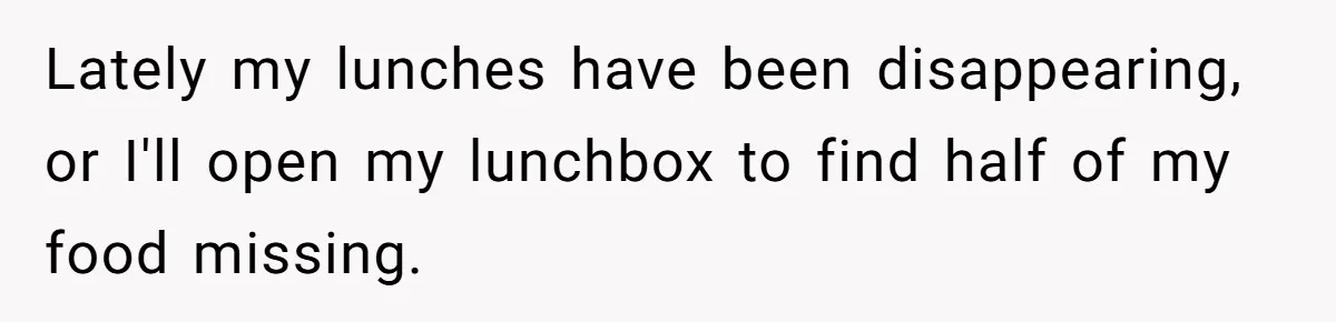 She Brought Peanut Noodles to Work… and Her Coworker Ended Up in the Hospital. The Truth? Wild! Lately my lunches have been disappearing, or I'll open my lunchbox to find half of my food missing.