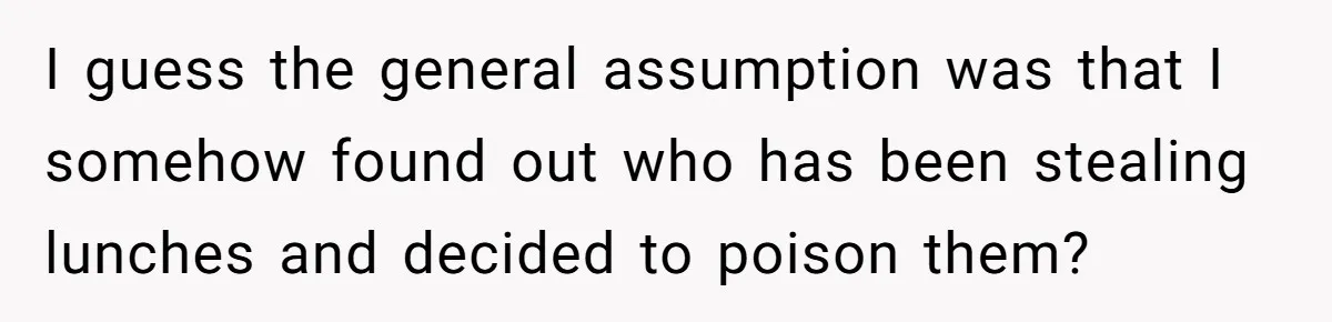 She Brought Peanut Noodles to Work… and Her Coworker Ended Up in the Hospital. The Truth? Wild! I guess the general assumption was that I somehow found out who has been stealing lunches and decided to poison them?