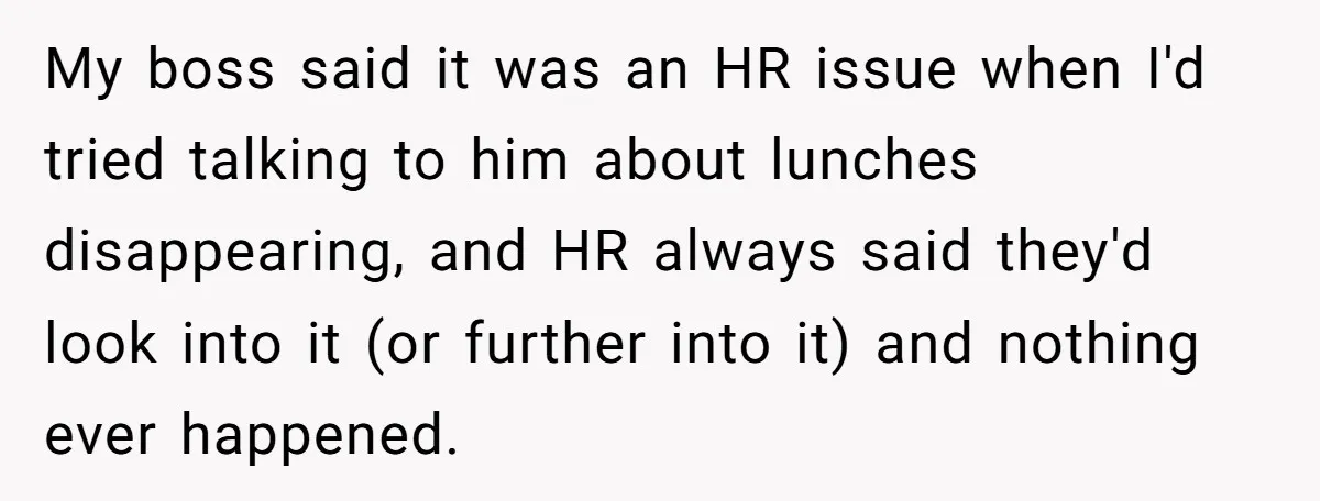 She Brought Peanut Noodles to Work… and Her Coworker Ended Up in the Hospital. The Truth? Wild! My boss said it was an HR issue when I'd tried talking to him about lunches disappearing, and HR always said they'd look into it (or further into it) and...