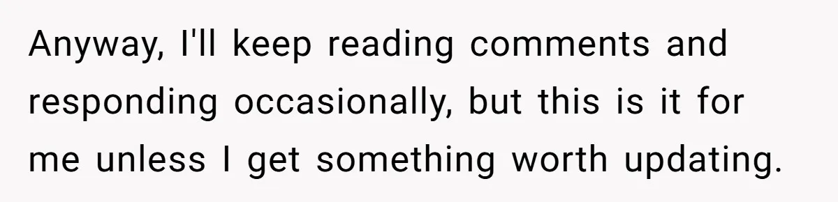 She Brought Peanut Noodles to Work… and Her Coworker Ended Up in the Hospital. The Truth? Wild! Anyway, I'll keep reading comments and responding occasionally, but this is it for me unless I get something worth updating.