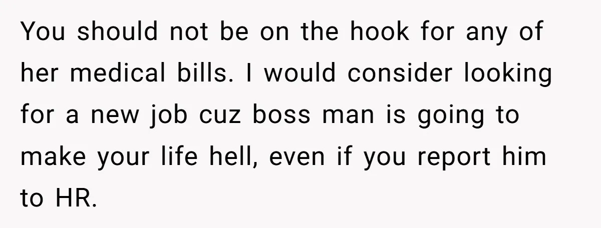 She Brought Peanut Noodles to Work… and Her Coworker Ended Up in the Hospital. The Truth? Wild! You should not be on the hook for any of her medical bills. I would consider looking for a new job cuz boss man is going to make your life...