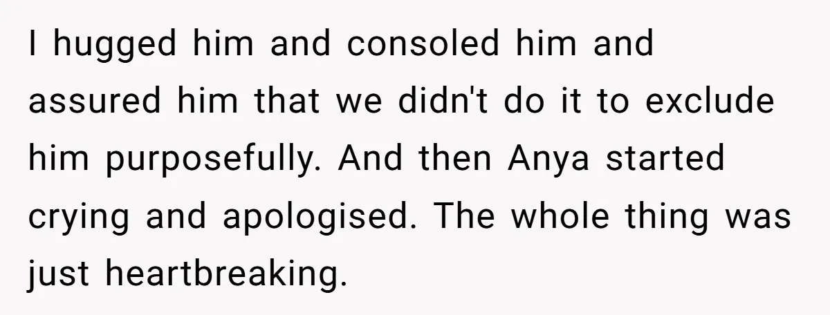 Her Husband Wants Their Daughter Punished… for Speaking Her Native Language?! The Internet Exploded. I hugged him and consoled him and assured him that we didn't do it to exclude him purposefully. And then Anya started crying and apologised. The whole thing was just...