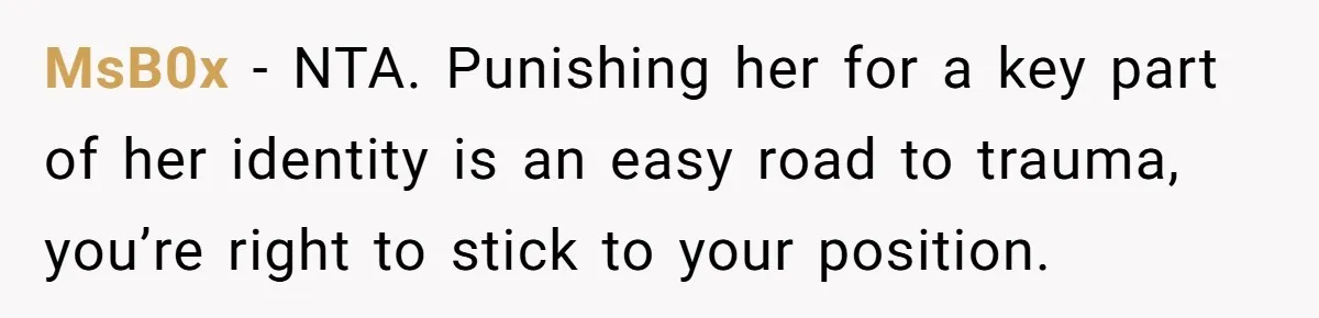 Her Husband Wants Their Daughter Punished… for Speaking Her Native Language?! The Internet Exploded. MsB0x − NTA. Punishing her for a key part of her identity is an easy road to trauma, you’re right to stick to your position.