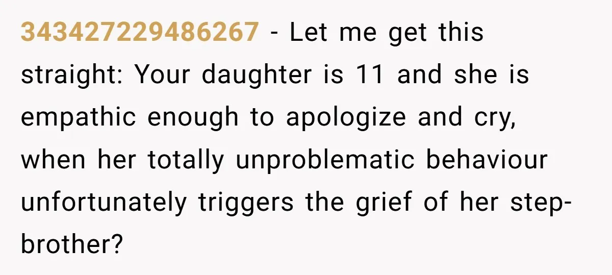 Her Husband Wants Their Daughter Punished… for Speaking Her Native Language?! The Internet Exploded. 343427229486267 − Let me get this straight: Your daughter is 11 and she is empathic enough to apologize and cry, when her totally unproblematic behaviour unfortunately triggers the grief of...