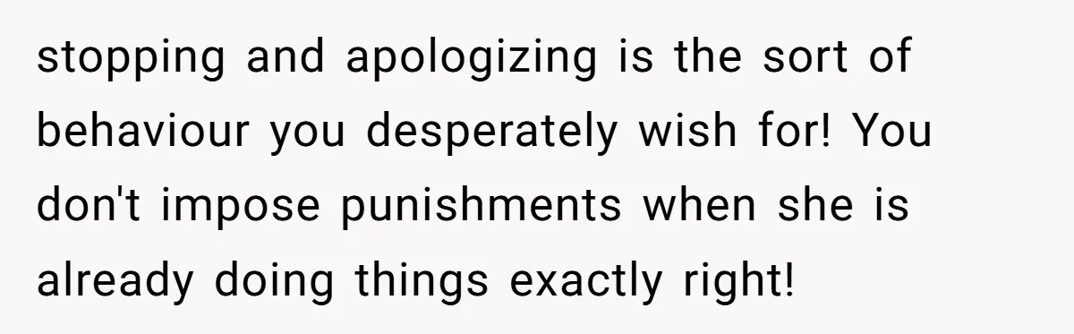 Her Husband Wants Their Daughter Punished… for Speaking Her Native Language?! The Internet Exploded. stopping and apologizing is the sort of behaviour you desperately wish for! You don't impose punishments when she is already doing things exactly right!