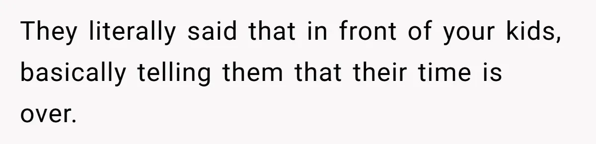 Parents Call Son's New Baby Their “First Grandchild”, Daughter Cancels Thanksgiving On The Spot They literally said that in front of your kids, basically telling them that their time is over.