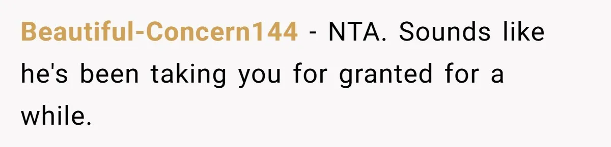 Husband Threw a BBQ for His Friends. Wife Didn’t Help… and the Whole Party Fell Apart Beautiful-Concern144 − NTA. Sounds like he's been taking you for granted for a while.